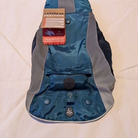 Arcadia Trail 3-in-1 Reflective Multiwear Teal Dog Coat NWT  XS - Picture 1 of 11